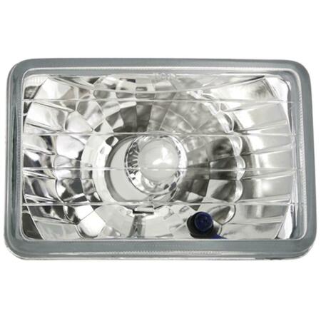 IPCW Conversion Headlight 4 X 6 In. Rectangular Diamond-Cut CWC-7012B